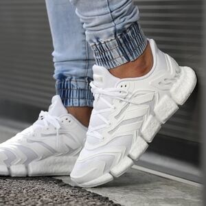 Adidas Men's Climacool Athletic Shoe Triple White Vented Cool Size 7.5 H67642